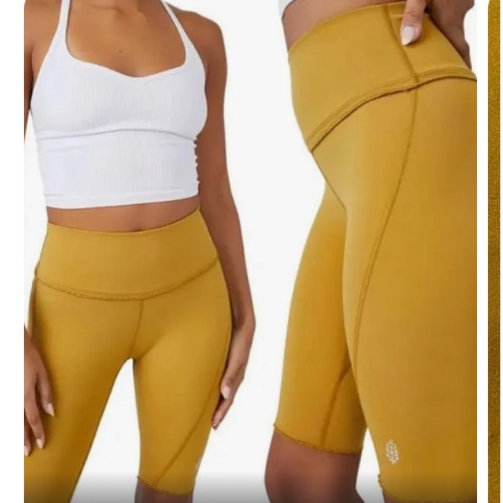 Free People Athletic Shorts new, size M/L yellow